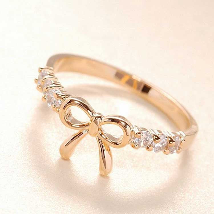 Wholesale Diamond Bow Ring