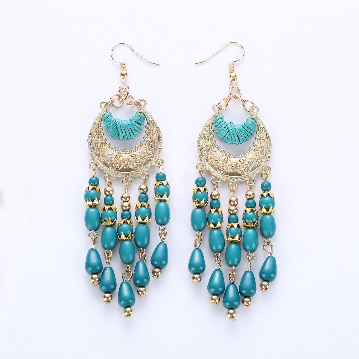 Wholesale Tassel Alloy Drop Earrings