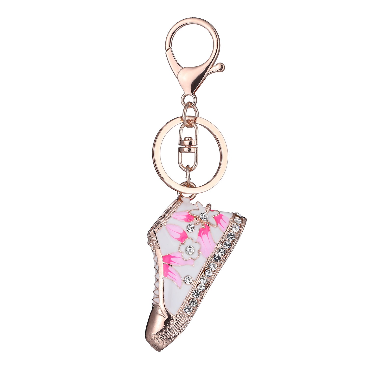 Wholesale Mini Shoe Diamond Keychain