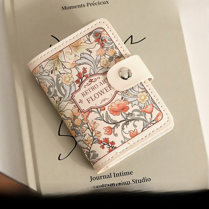 Wholesale Floral Oil Painting Retro Style Multi-card Card Card Holder