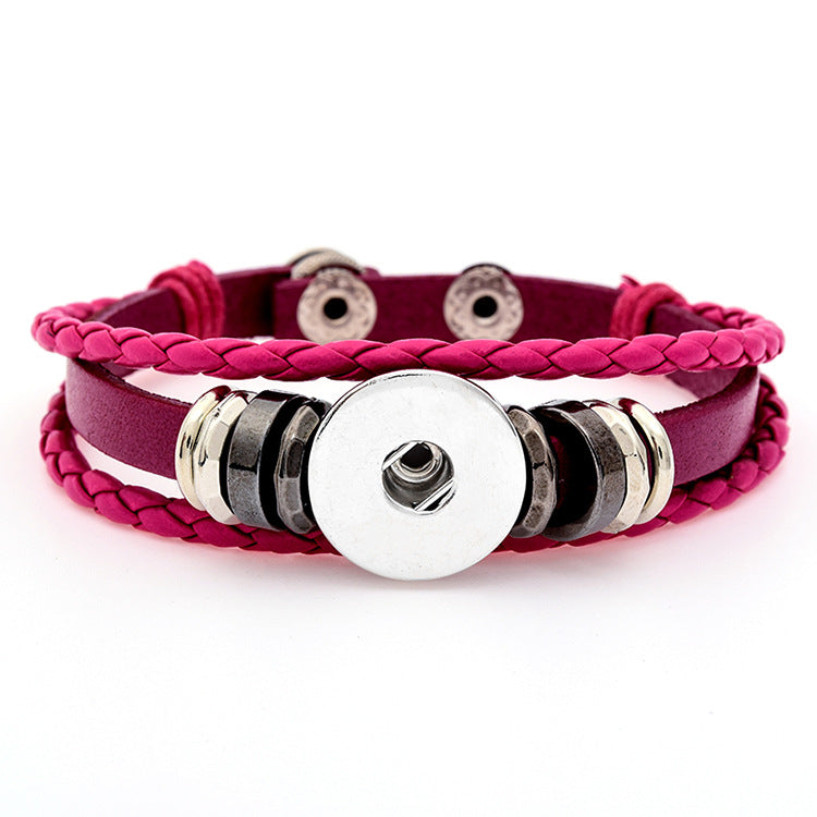 Wholesale DIY Noosa Leather Woven Bracelets