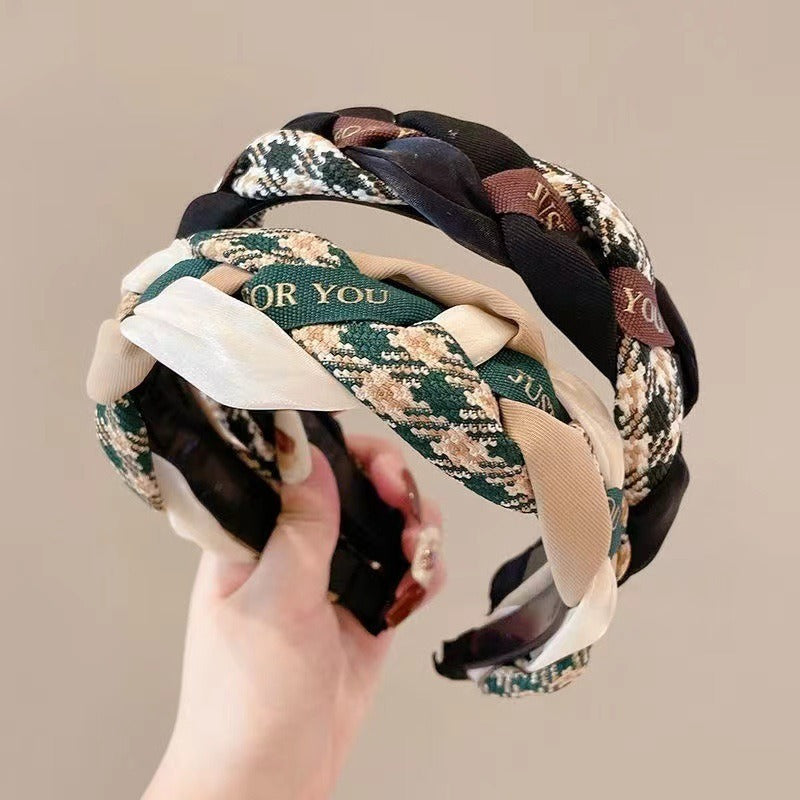 Wholesale Retro Fried Dough Twists Cloth Headband