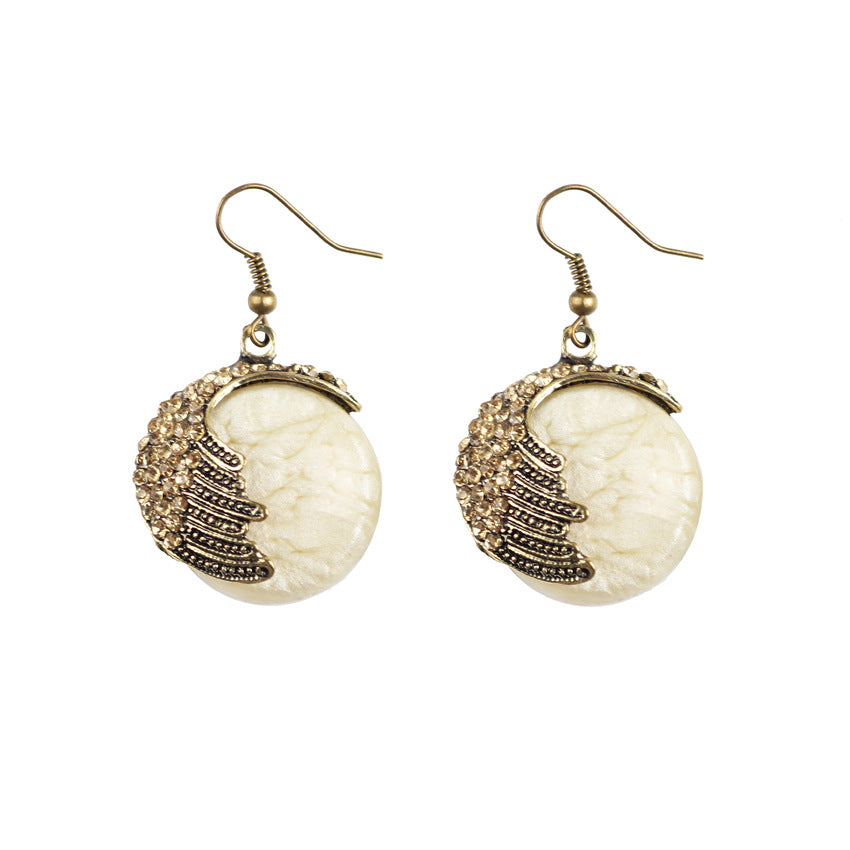 Wholesale Vintage Peacock Alloy Earrings