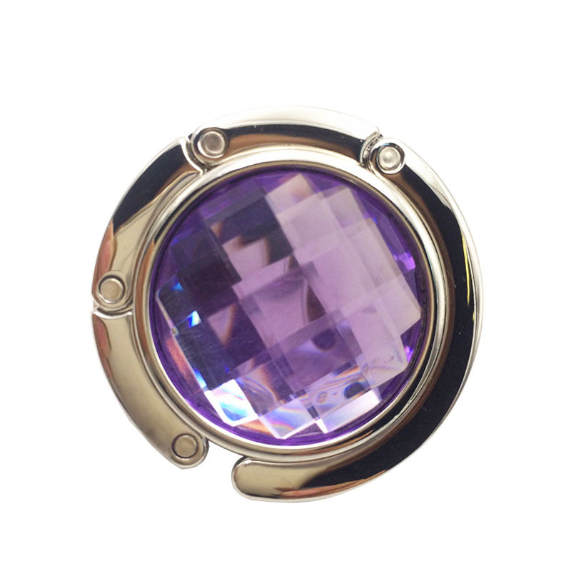 Wholesale Round Acrylic Hook Student Table Hook Crystal Bag Hanger