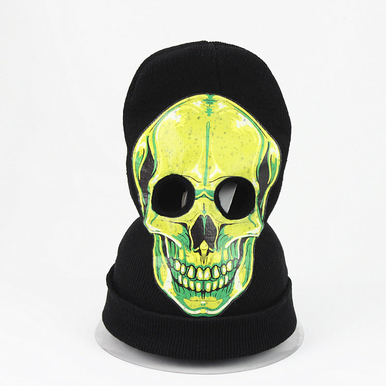 Wholesale Halloween Horror Skull Ghost Mask Cosplay Acrylic Beanie