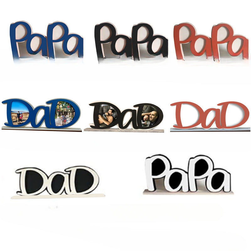 Wholesale Father's Day Dad Letters Acrylic Frame Ornaments