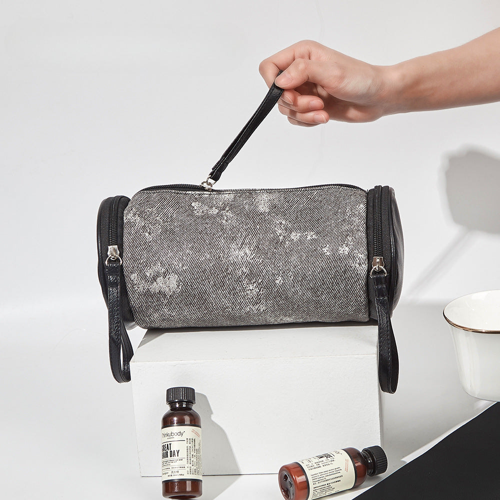 Wholesale Cylindrical Handbag Portable Beauty Products Storage Bag