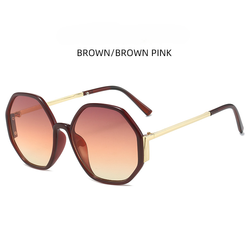 PC mayorista 2023 Nuevas gafas de sol en las damas redondas de verano