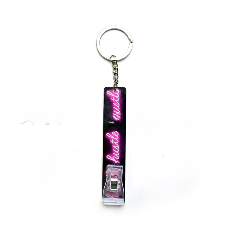 Llavero del extractor de tarjetas acrílicas al por mayor