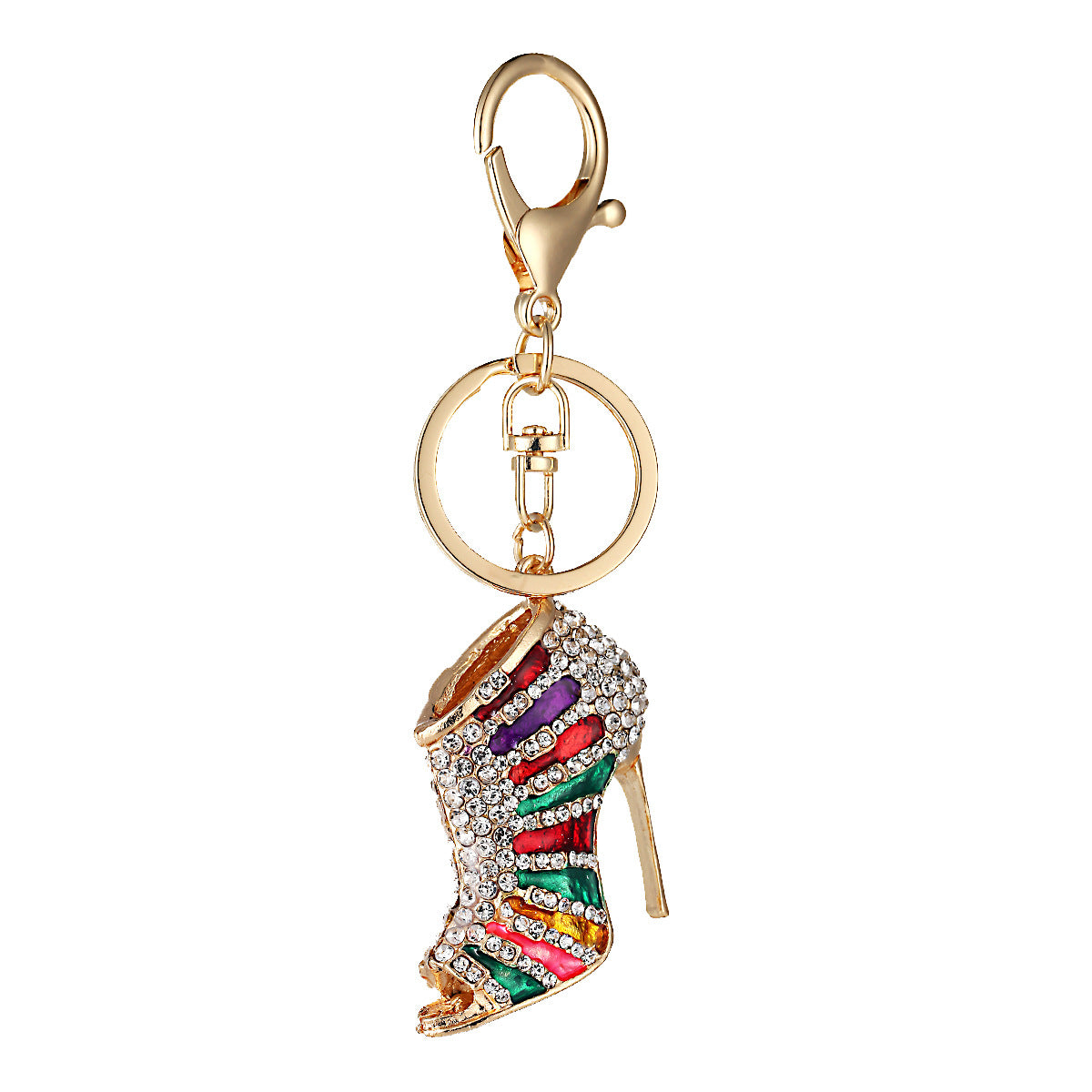 Wholesale High Heels Diamond Keychain