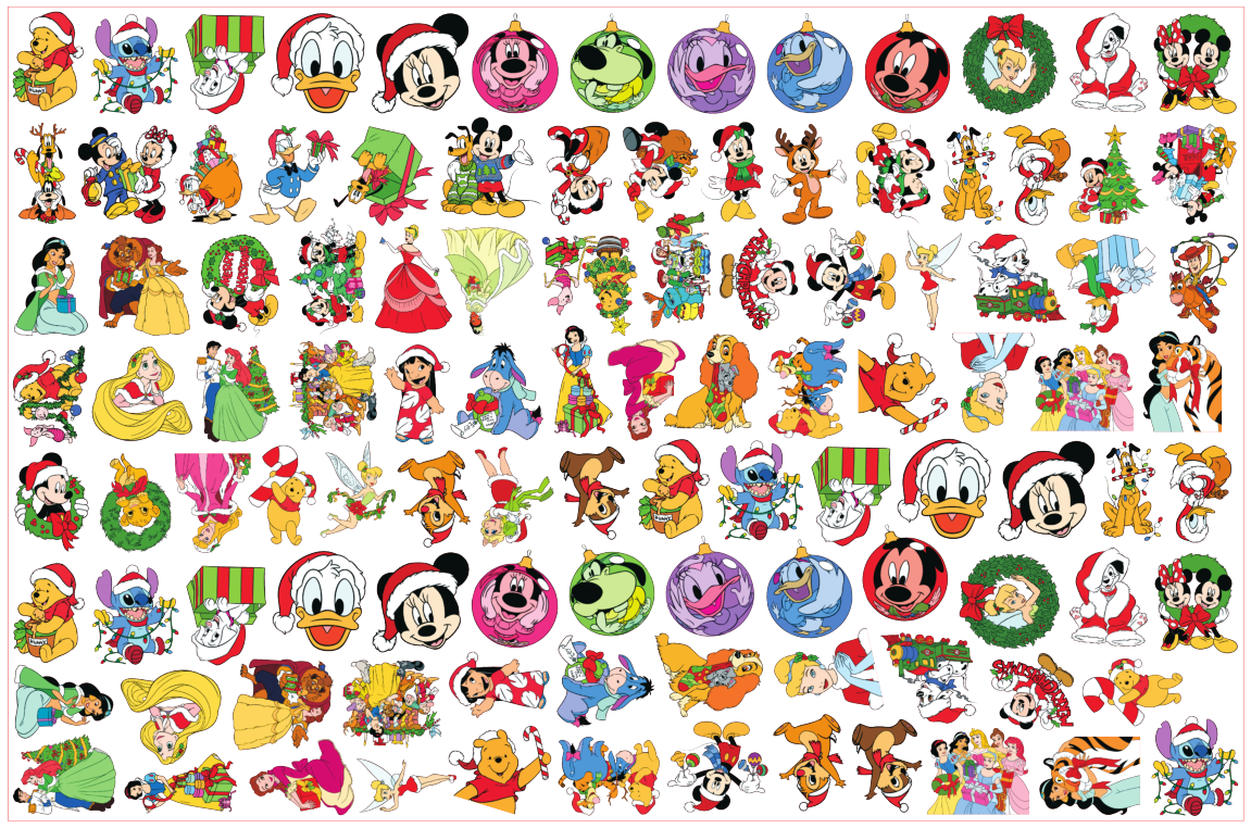 Wholesale Christmas Acrylic Cartoon 2cm/4cm/6cm/8cm Pieces DIY Charms Flatbacks Pendant
