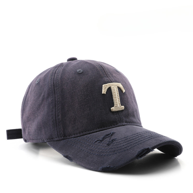 卸売ヴィンテージレターコットンベースボールキャップ