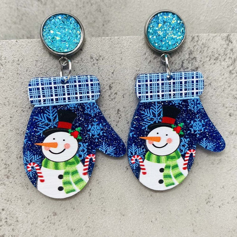 Wholesale Christmas Creative Acrylic Earrings
