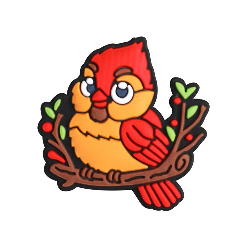 Wholesale 20pcs Cartoon Animal Butterfly Bird Silicone Beads