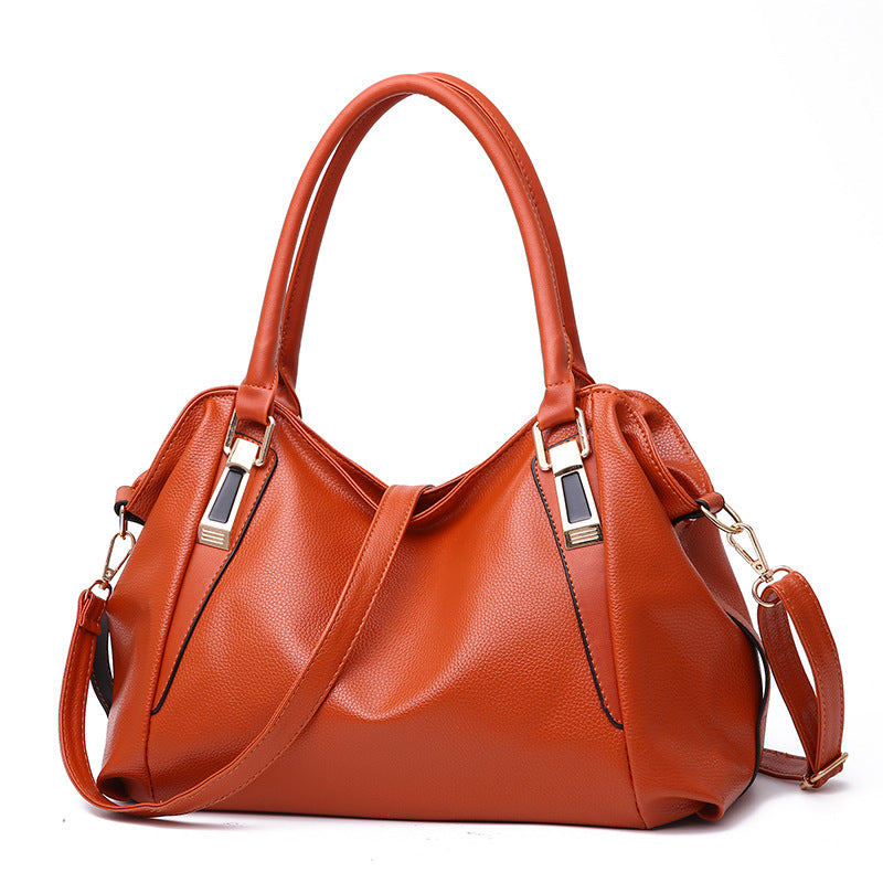 Wholesale Autumn and Winter Large Capacity Casual PU Handbag