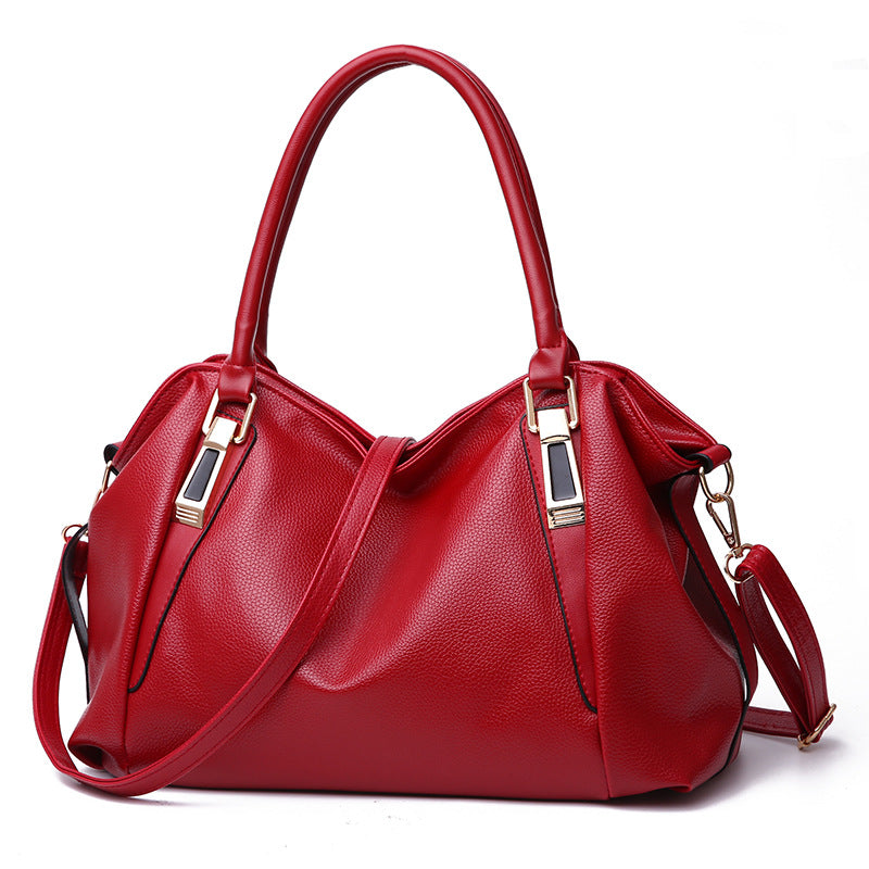 Wholesale Autumn and Winter Large Capacity Casual PU Handbag