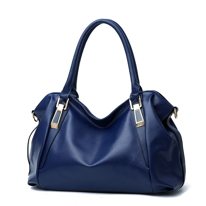 Wholesale Autumn and Winter Large Capacity Casual PU Handbag