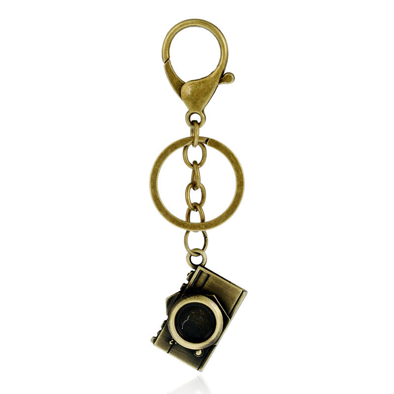 Wholesale Creative Anchor Rudder Camera Metal Keychain