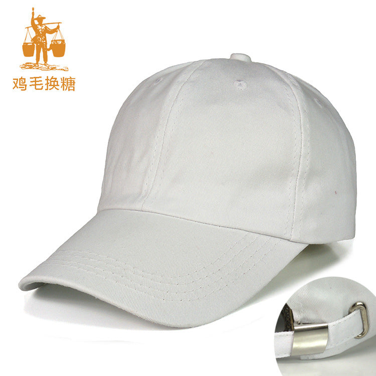 Wholesale Blank Light Plate Simple Cotton Soft Top Adjustable Baseball Cap