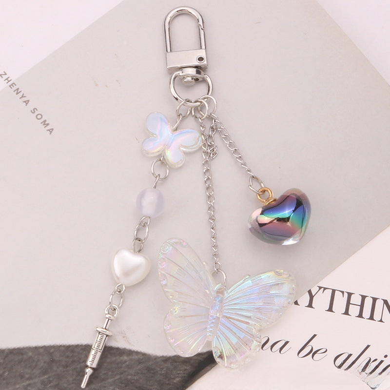 Wholesale Metal Cross Syringe Keychain