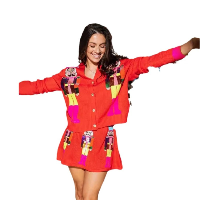 Wholesale Autumn/Winter Christmas Sparkling Women Clothes