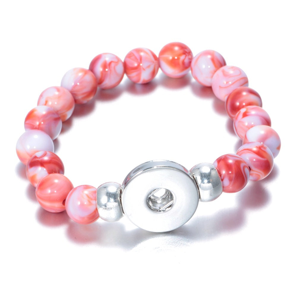 Wholesale 10pcs Noosa snap button DIY beaded bracelet