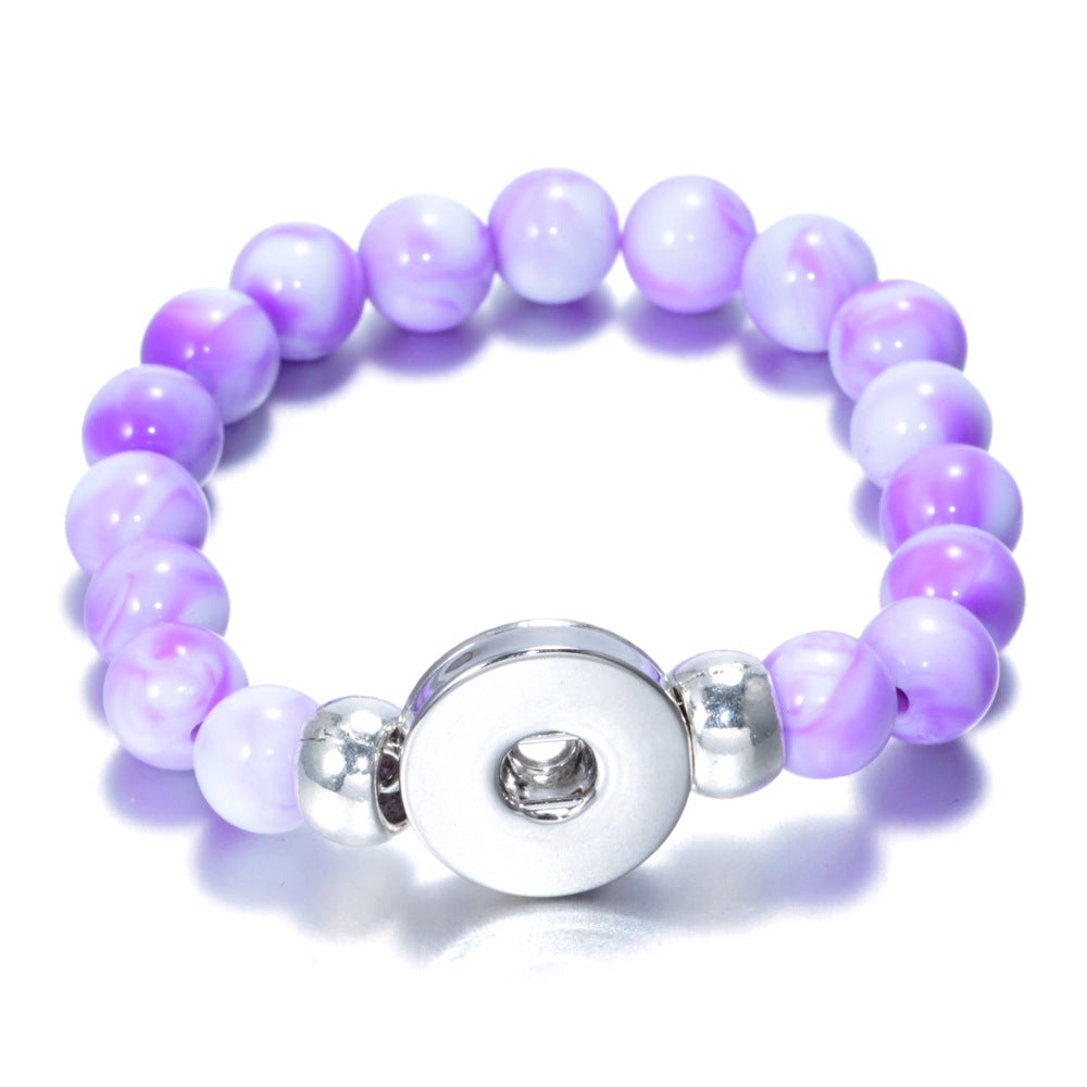 Wholesale 10pcs Noosa snap button DIY beaded bracelet
