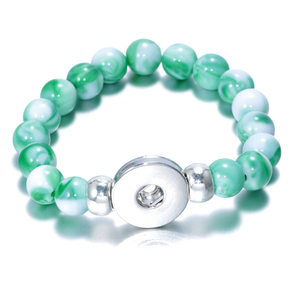 Wholesale 10pcs Noosa snap button DIY beaded bracelet