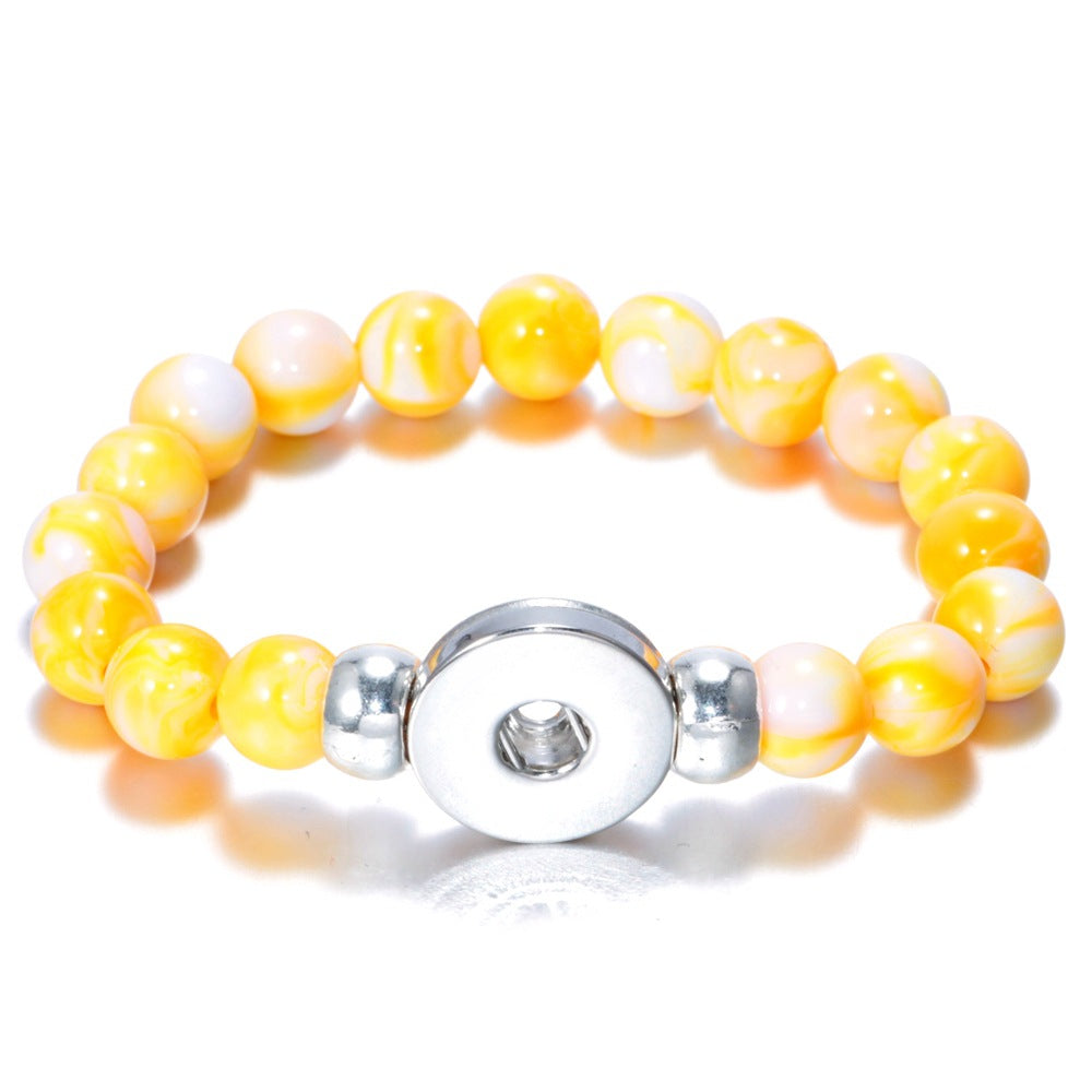 Wholesale 10pcs Noosa snap button DIY beaded bracelet