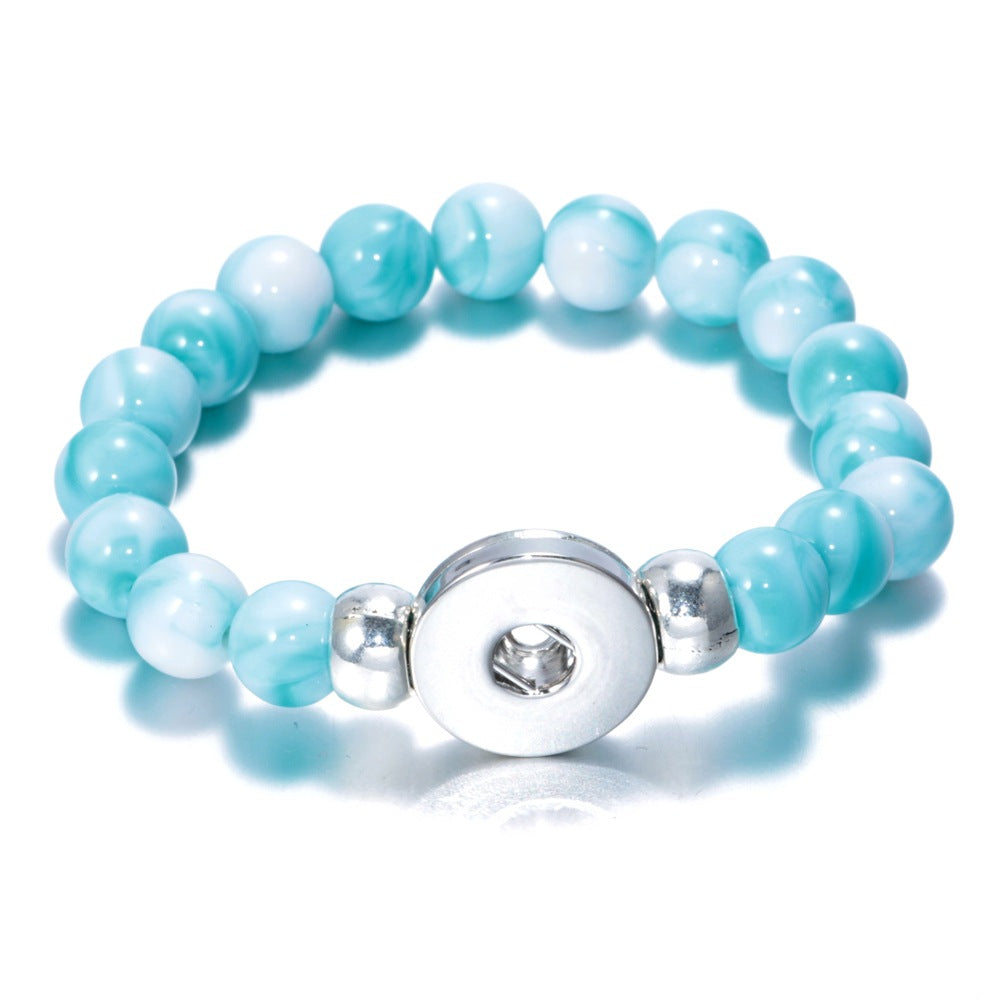 Wholesale 10pcs Noosa snap button DIY beaded bracelet