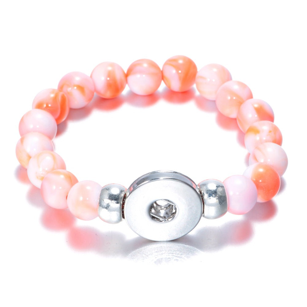 Wholesale 10pcs Noosa snap button DIY beaded bracelet