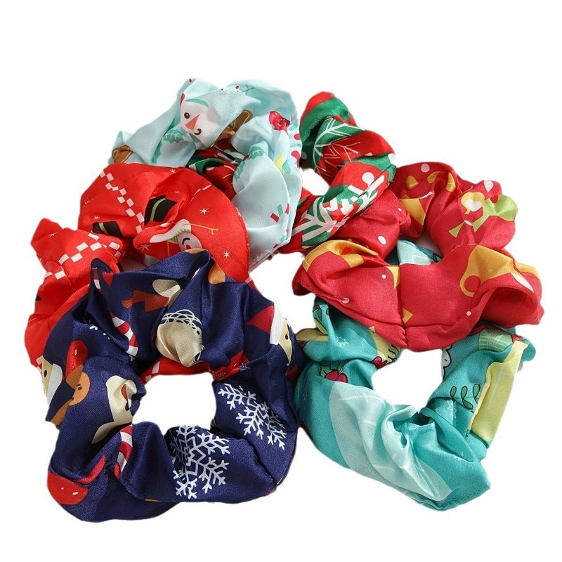 Wholesale Christmas Original Design Premium Large Intestine Hair Scrunchies