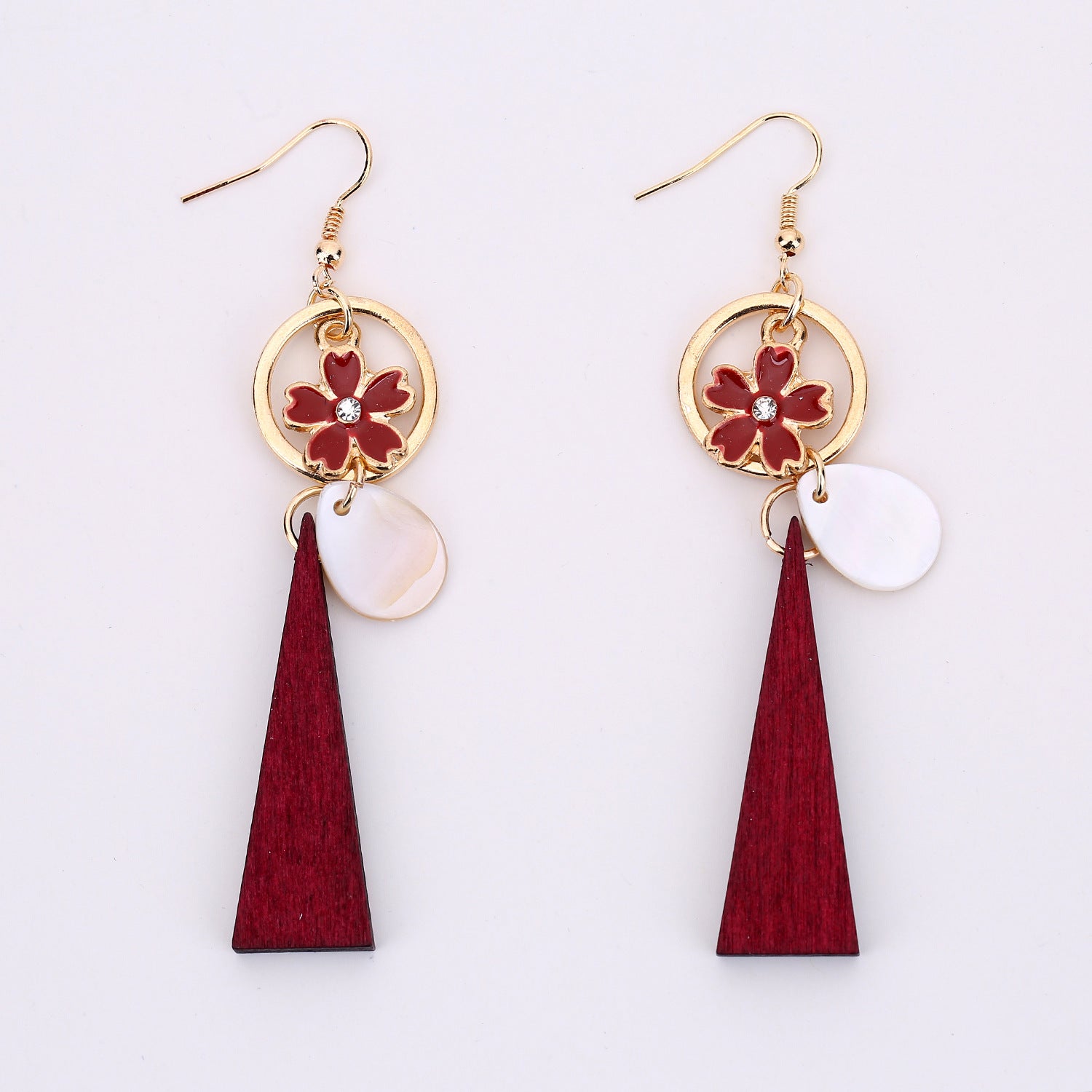 Wholesale Shell Flower Tassel Earrings For Women Ethnic Handmade Chic Fashion Jewelry Accessory