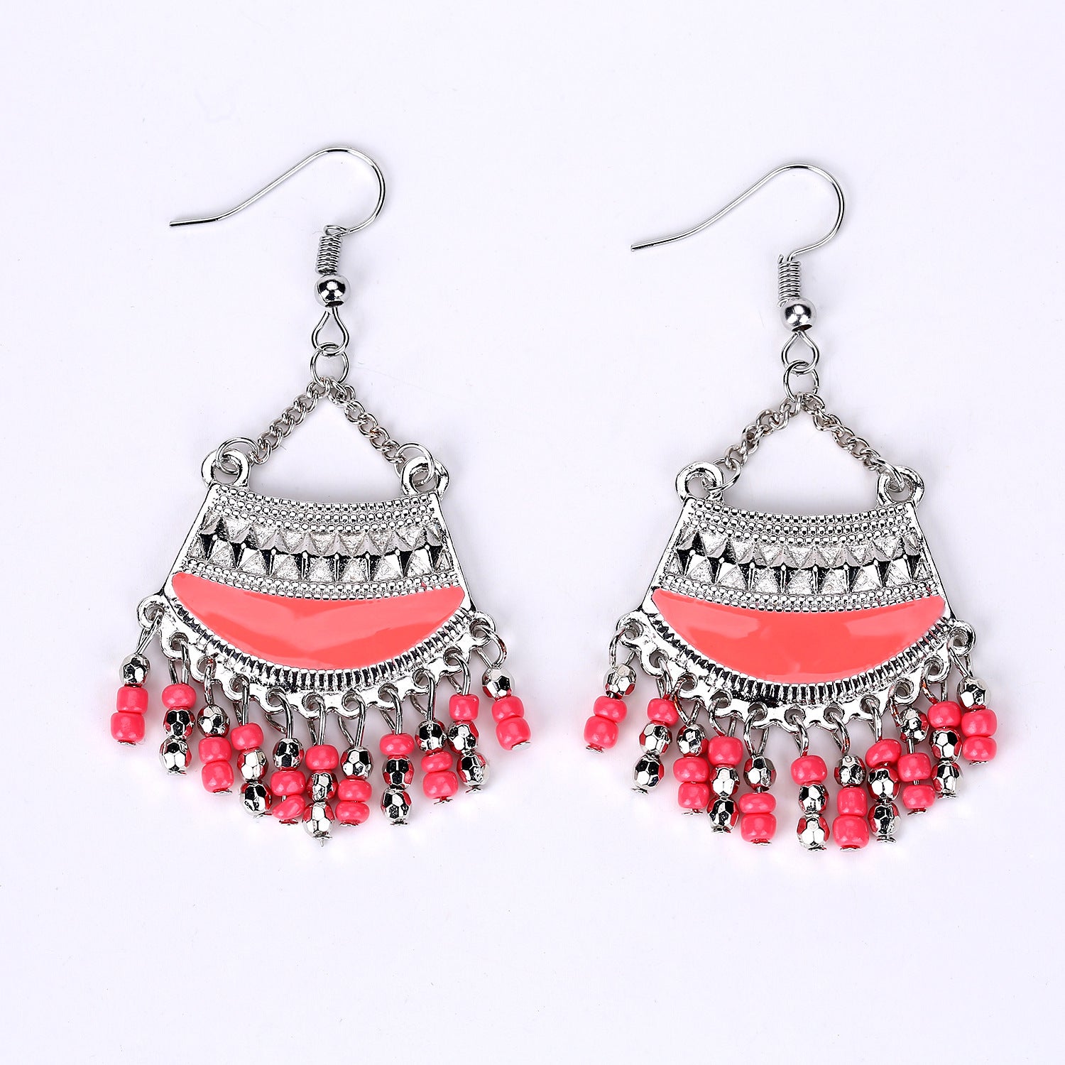 Wholesale Bohemian Tassel Earrings Vintage Ethnic Style Alloy Jewelry Accessory Gift