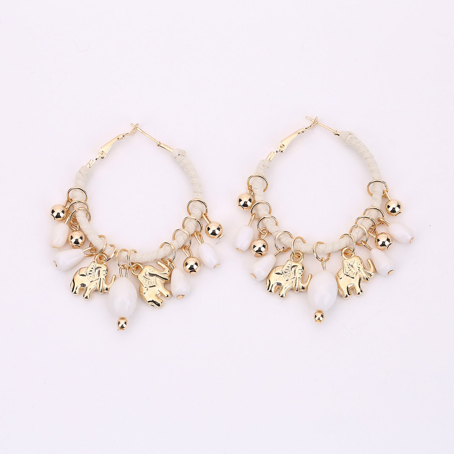 Wholesale Retro Bohemian Elephant Drop Earrings Alloy Pendant Earrings Party Wear Fashion Accessory