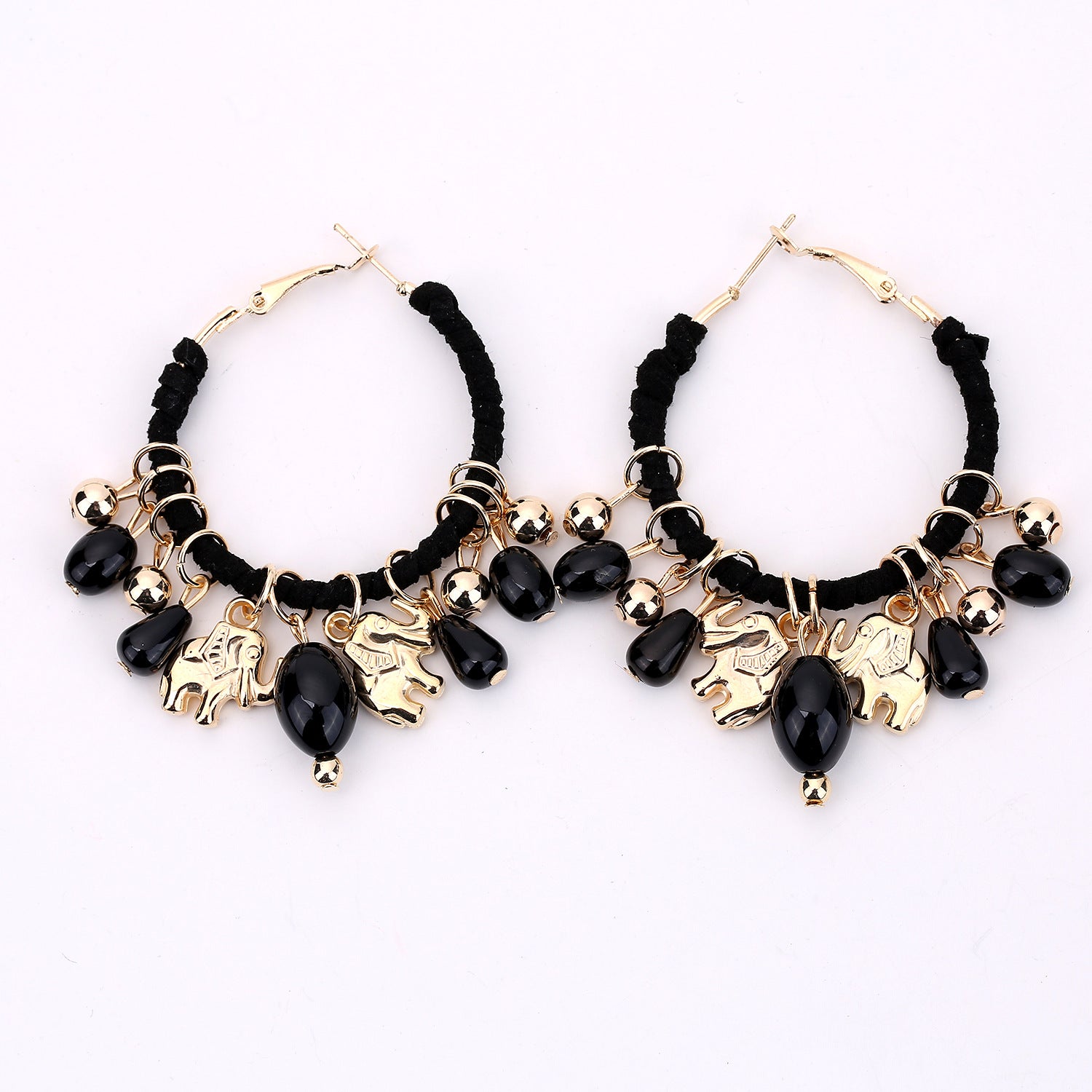Wholesale Retro Bohemian Elephant Drop Earrings Alloy Pendant Earrings Party Wear Fashion Accessory