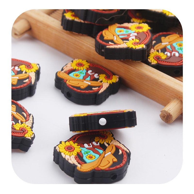 Wholesale Cartoon Pickup Boots Silicone Beads