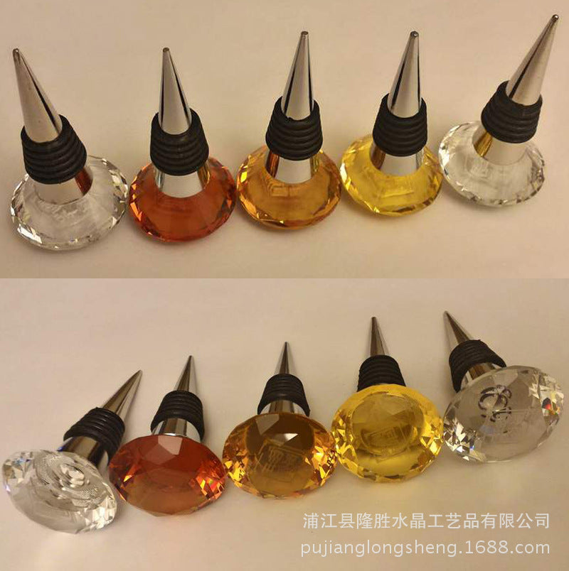 Wholesale 40mm crystal diamond wine bottle stopper wine bottle cap Kitchenware supplies