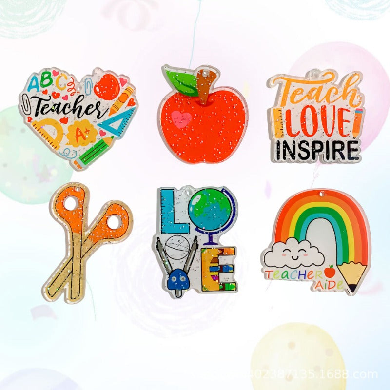 Wholesale 30pcs Acrylic Glitter Campus Style Graduation Season Accessories DIY Materials