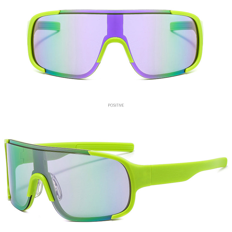 Wholesale One Piece Large Frame Sports PC Sunglasses
