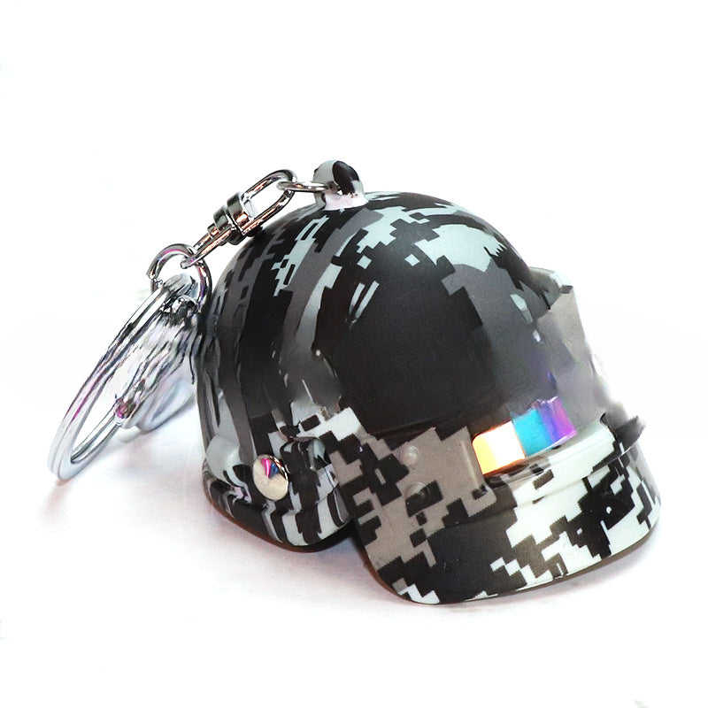 Wholesale of Three-level Helmet Alloy Keychains