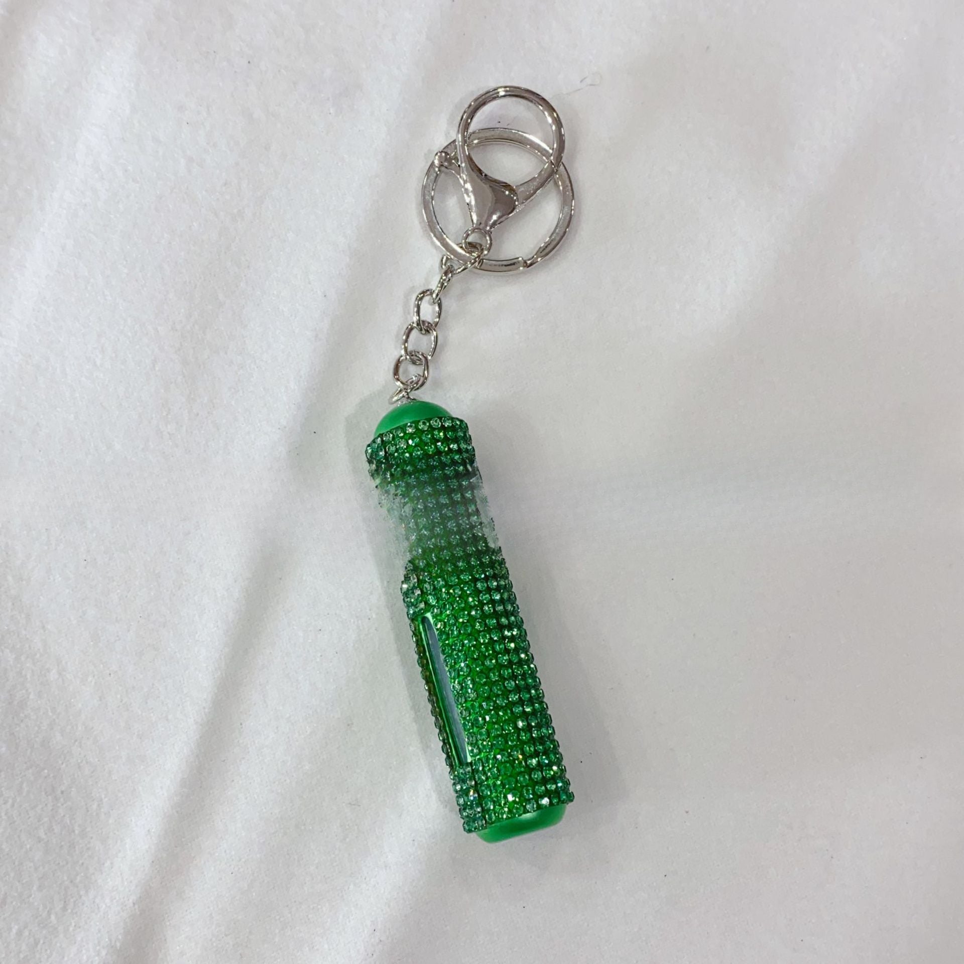 Wholesale Rhinestone Perfume Subpackage Plastic Keychain