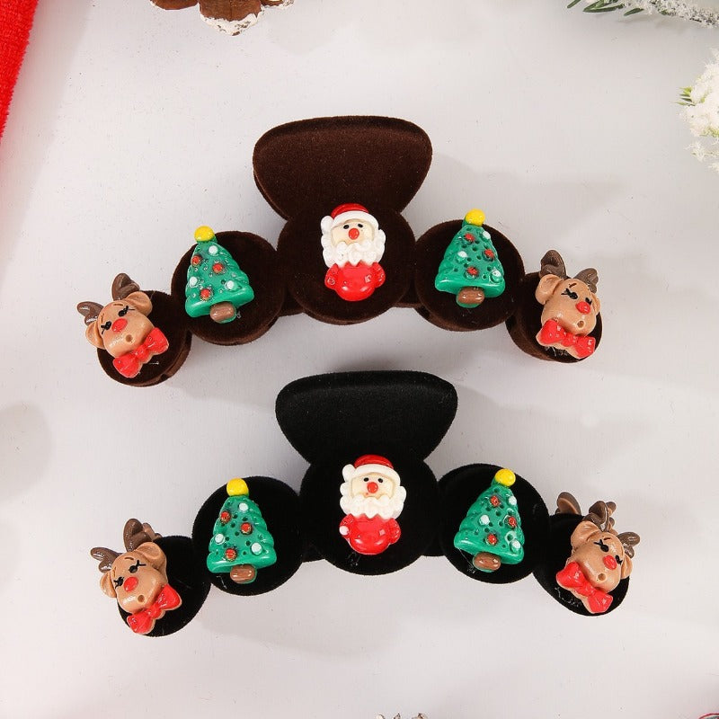 Wholesale Christmas Snowman Elk Autumn/Winter Hair Clips