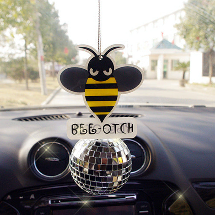 Wholesale Bee Mirror Crystal Ball Acrylic Car Accessories