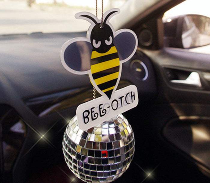 Wholesale Bee Mirror Crystal Ball Acrylic Car Accessories