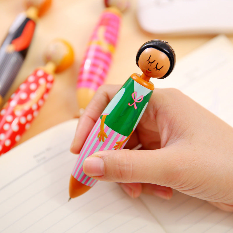 Wholesale Plastic Doll Figurine Cartoon Ballpoint Pen