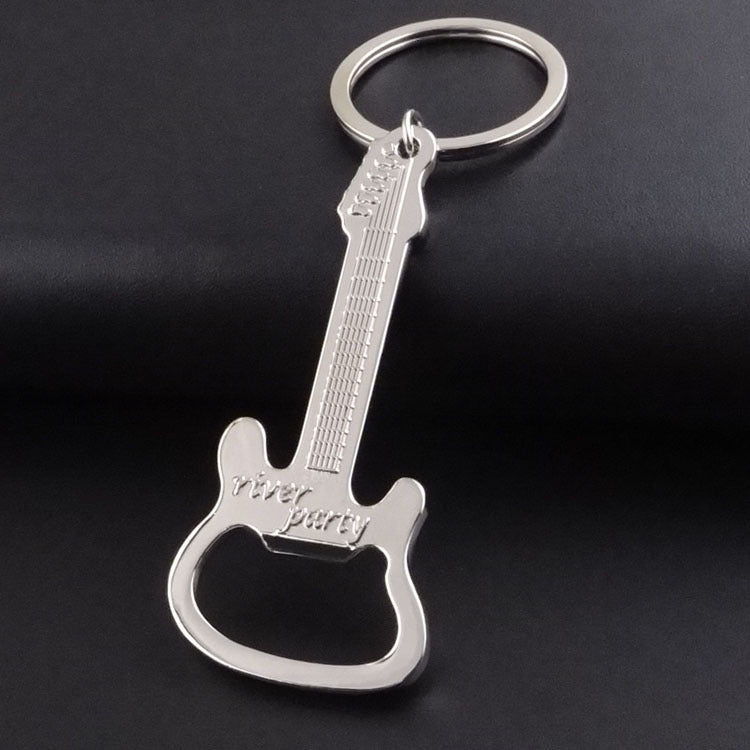 Wholesale Zinc Alloy Guitar Bottle Opener Creative Keychain