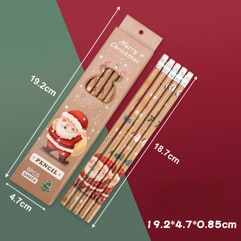 Wholesale Christmas Cartoon Cute Wooden Pencils