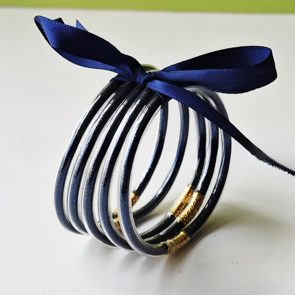 Wholesale Silicone Women's Bow Gold Powder Bracelet