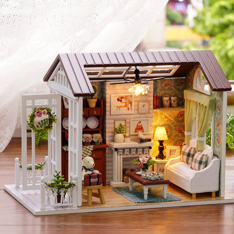 Wholesale  House Handmade Assembled DIY Cabin Doll Accessories